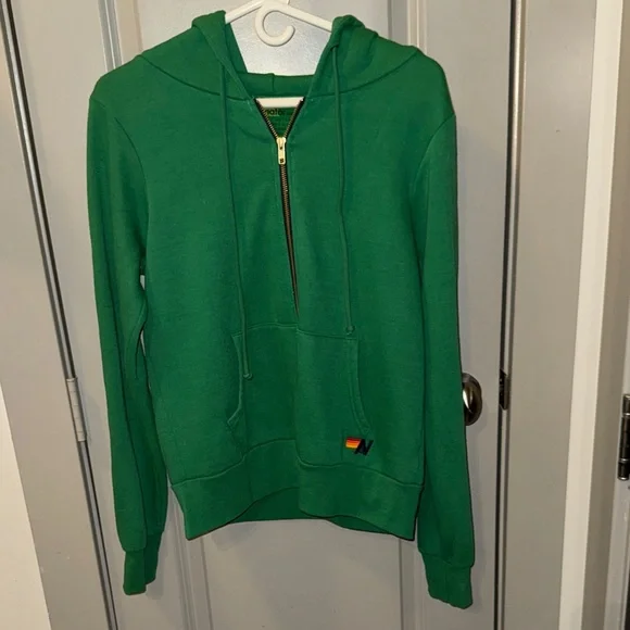 Aviator Nation Green Lightning Bolt Hoodie! - Picture 1 of 3